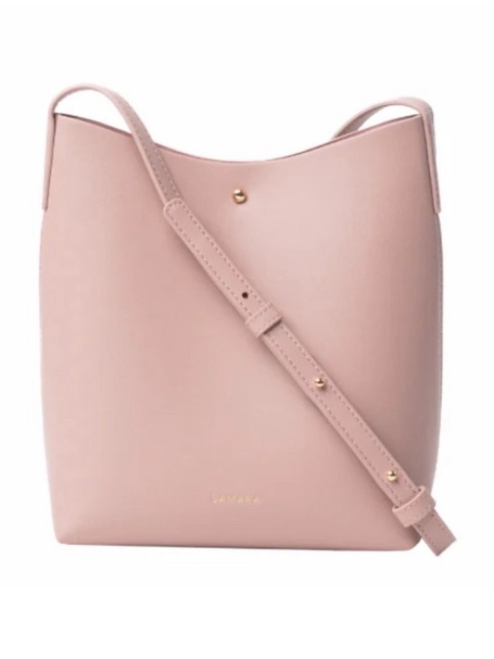 Samara Women’s Blush Pink Vegan Leather Small Crossbody Bag Purse - Picture 2 of 9